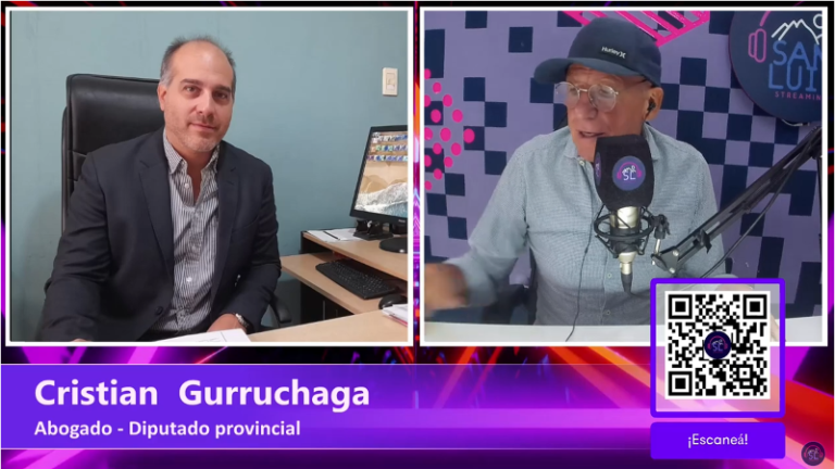 Cristian Gurruchaga: «La unidad y el consenso son la clave para avanzar en San Luis», estamos conversando con Walter Aguilar.