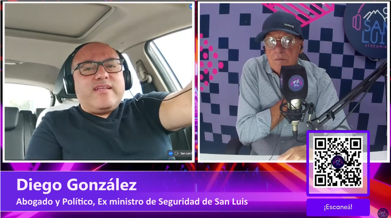 Diego González: «Claudio Poggi tiene la vaca atada en San Luis y no hay discusión en ese punto»