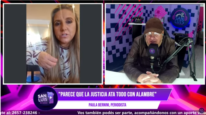 Caso Guadalupe: Paula Bernini apuntó contra el Comisario Neira y denunció la ineficiencia del accionar policial en San Luis