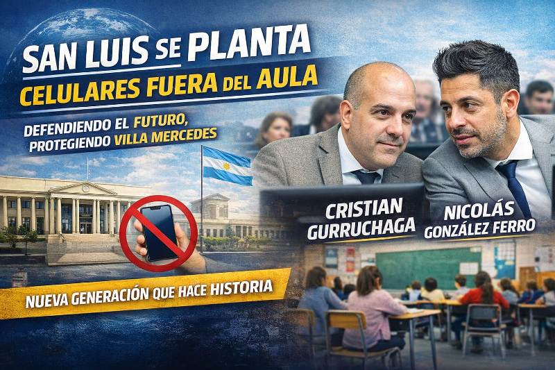 San Luis discute lo que el mundo ya debate: celulares en el aula y una nueva generación política que se hace cargo
