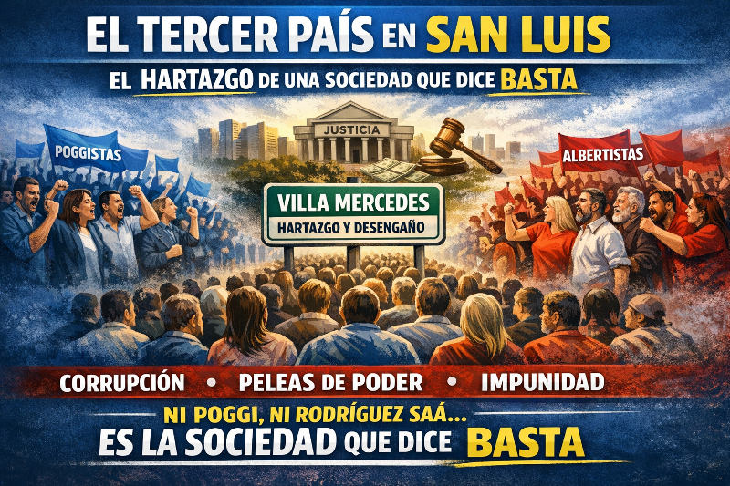 El Tercer País en San Luis: el termómetro emocional de una sociedad que dice basta