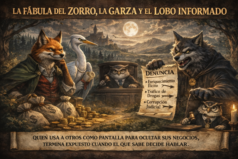 LA FÁBULA DEL ZORRO, LA GARZA Y EL LOBO INFORMADO