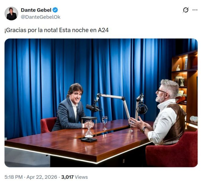 El fenómeno Gebel: el candidato que no habla de política, pero ya está en la mente de la gente