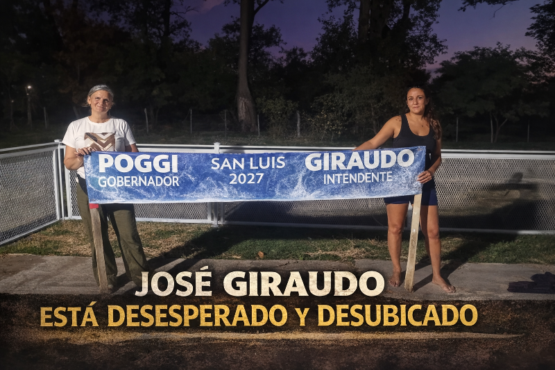 A JOSÉ GIRAUDO SE LE TERMINA EL PODER EN 2027 Y LA DESESPERACIÓN YA ES EVIDENTE