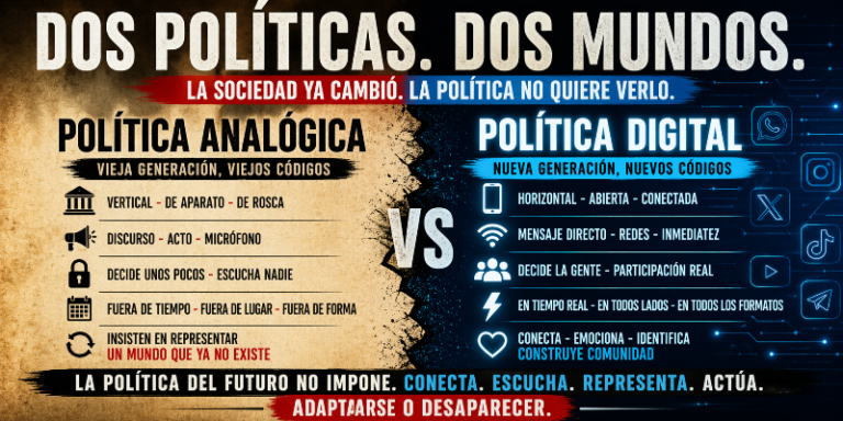 La política analógica en un mundo digital: el ocaso de los octogenarios que no ven la nueva sociedad