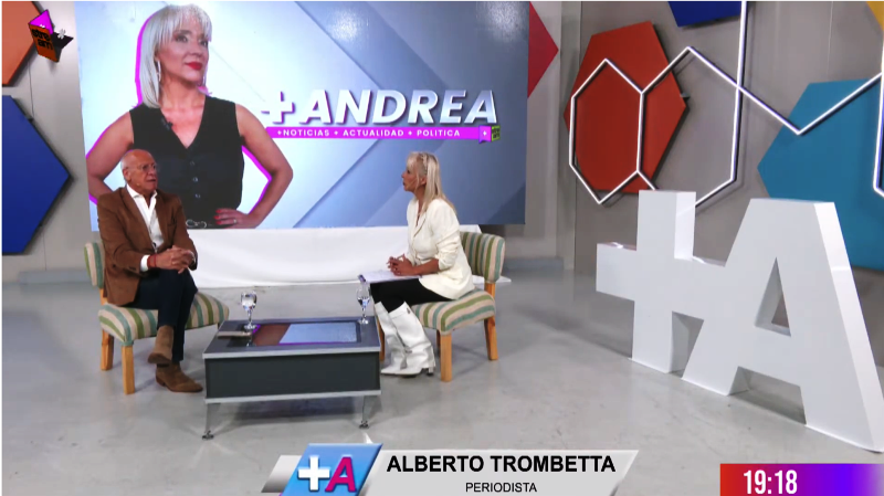 Trombetta volvió a Canal 13 y en 10 minutos expuso el vacío político del canal