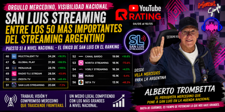 San Luis Streaming logró lo que el sistema de comunicación oficial de San Luis todavía no entiende