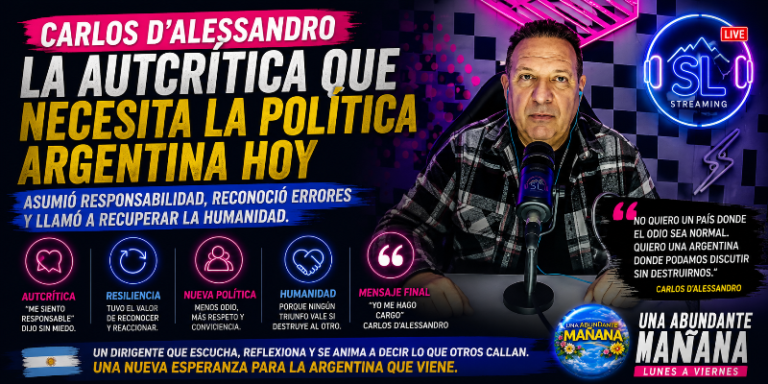 Carlos D’Alessandro y el valor político de decir “me hago cargo”
