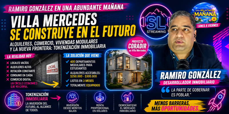 Ramiro González y la nueva frontera inmobiliaria: la Villa Mercedes que viene entre alquileres caros, tecnología y viviendas modulares