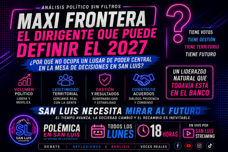 Maxi Frontera: el dirigente que puede definir el 2027… pero sigue sentado en el banco