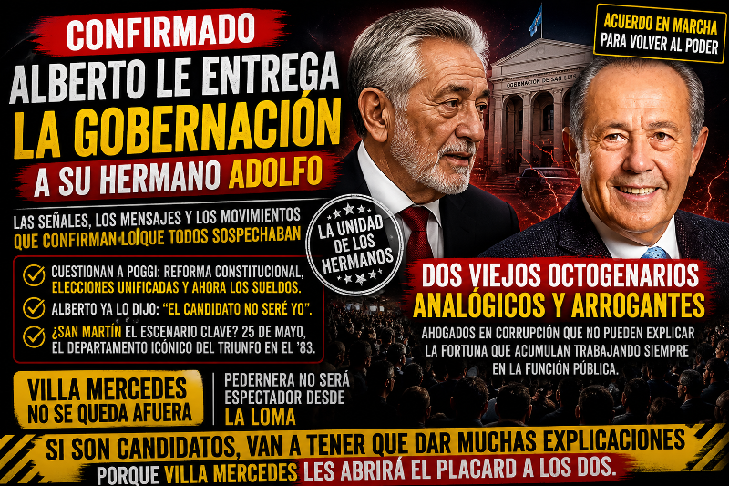 Acuerdo en marcha, reordenamiento entre los Rodríguez Saá reconfiguran el tablero político en San Luis