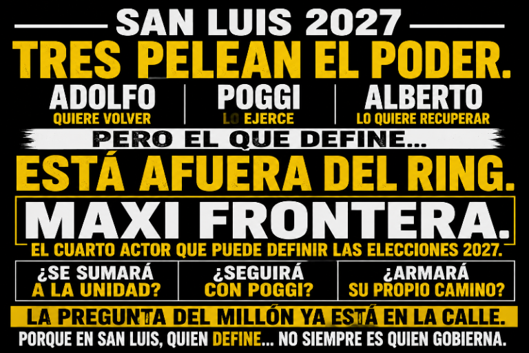 TRES PELEAN EL PODER… PERO EL QUE DEFINE 2027 ESTÁ AFUERA DEL RING