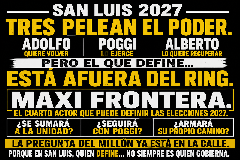 TRES PELEAN EL PODER… PERO EL QUE DEFINE 2027 ESTÁ AFUERA DEL RING