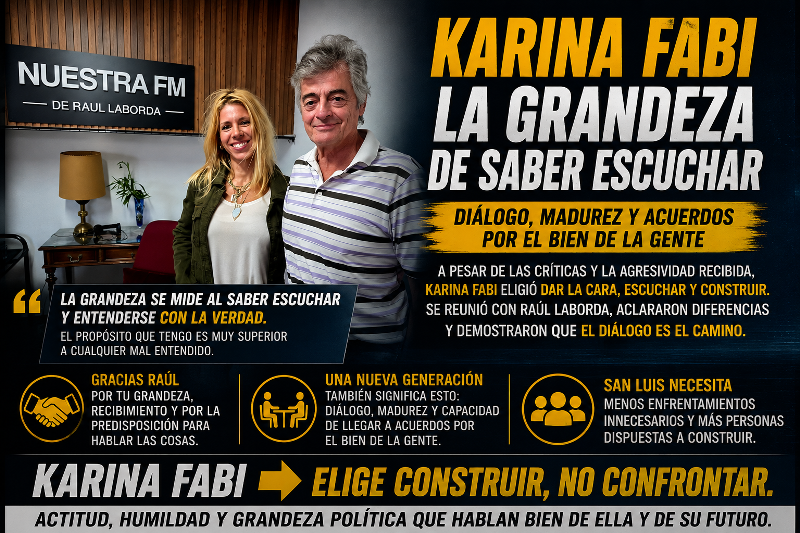 Karina Fabi: la grandeza política que sorprende y marca una nueva forma de construir en San Luis
