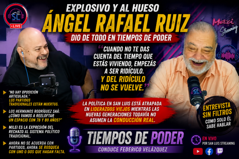 “El ridículo no tiene retorno”: Ángel Rafael Ruiz destrozó a la vieja política y habló de una transición terminal en San Luis