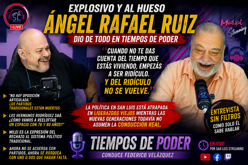 “El ridículo no tiene retorno”: Ángel Rafael Ruiz destrozó a la vieja política y habló de una transición terminal en San Luis