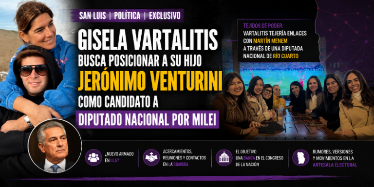 ¿JERÓNIMO VENTURINI DIPUTADO NACIONAL EN 2027?, EL HIJO DE GISELA VARTALITIS EN CARRERA Y MAS LIBERTARIO QUE NUNCA