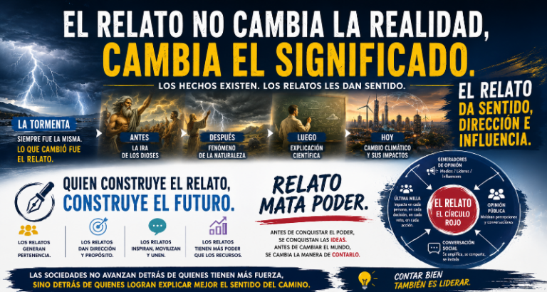 EL RELATO NO CAMBIA LA REALIDAD, CAMBIA EL SIGNIFICADO DE LA REALIDAD