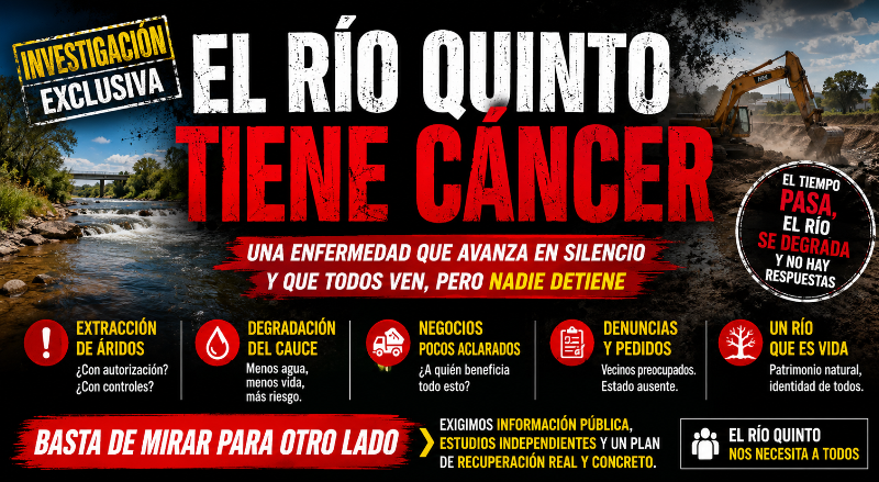 EL RÍO QUINTO TIENE CÁNCER