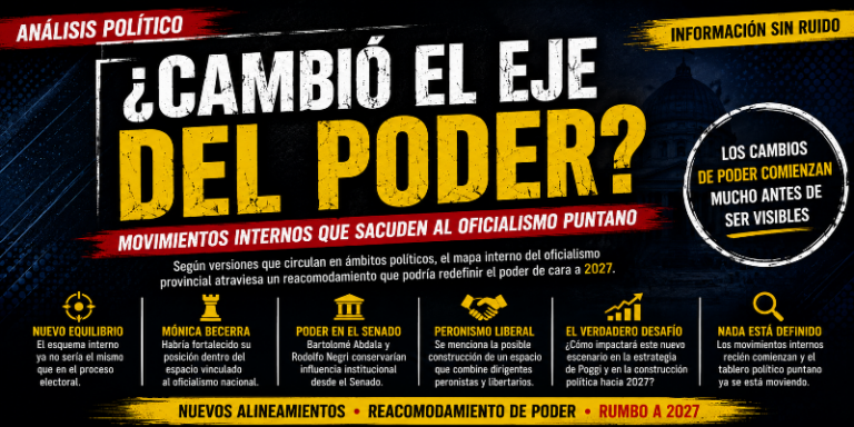 ¿CAMBIÓ EL EJE DEL PODER EN EL OFICIALISMO PUNTANO?