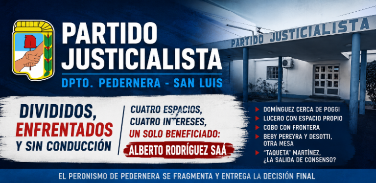 PJ Pedernera: cuando cuatro tribus terminan entregándole la lapicera a Alberto Rodríguez Saá