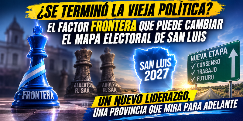 ¿Se terminó la vieja política?, El factor Frontera que puede cambiar el mapa electoral de San Luis