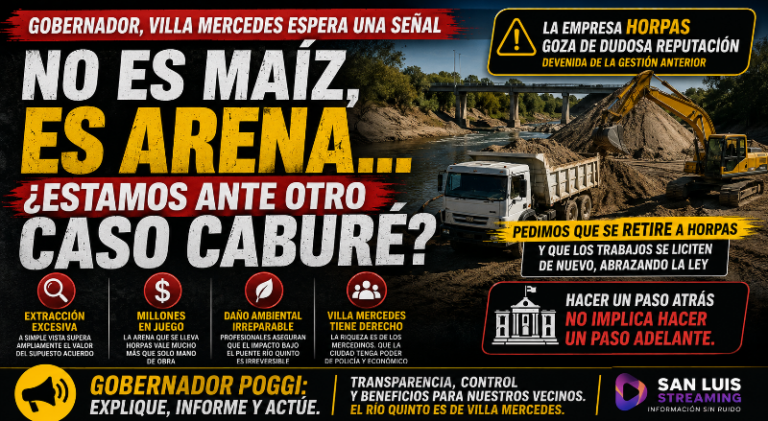 NO ES MAÍZ, ES ARENA… ¿ESTAMOS ANTE OTRO CASO CABURÉ?