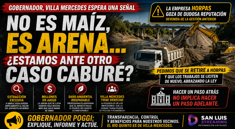 NO ES MAÍZ, ES ARENA… ¿ESTAMOS ANTE OTRO CASO CABURÉ?
