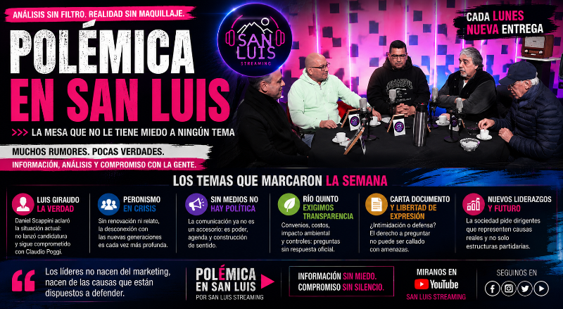 POLÉMICA EN SAN LUIS: Cuando la política dejó de discutir cargos y empezó a discutir el poder
