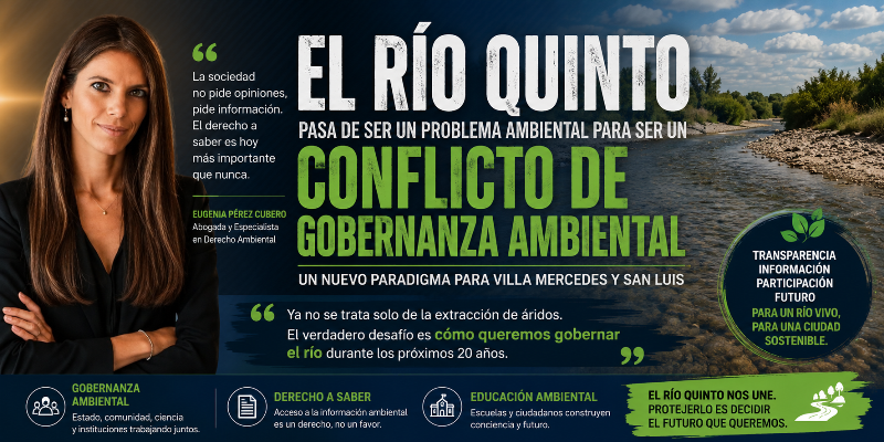 El Río Quinto pasa de ser un problema ambiental para convertirse en un conflicto de gobernanza ambiental