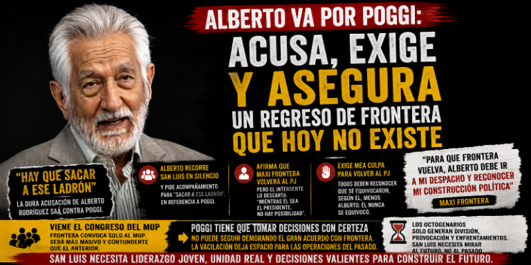 ALBERTO VA POR POGGI: ACUSA, EXIGE MEA CULPA Y ASEGURA UN REGRESO DE FRONTERA QUE HOY NO EXISTE