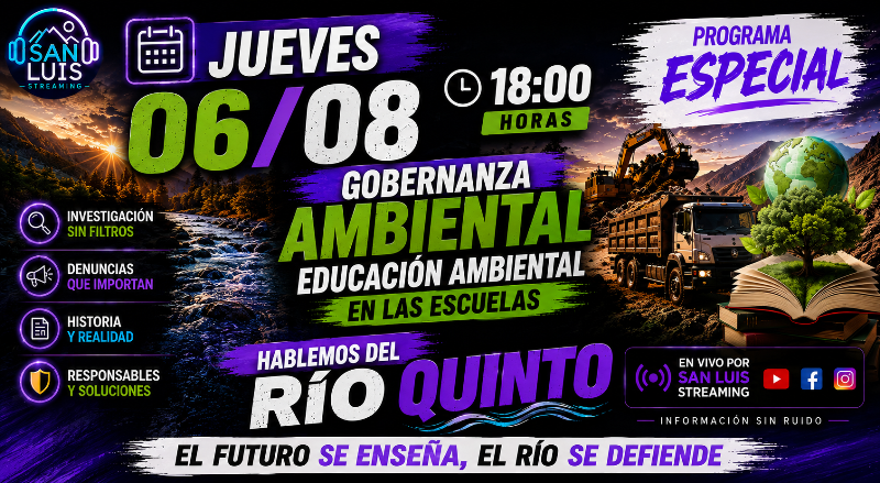 HABLEMOS DEL RÍO QUINTO: EL MOMENTO DE ESCUCHAR A LA CIENCIA Y TOMAR DECISIONES