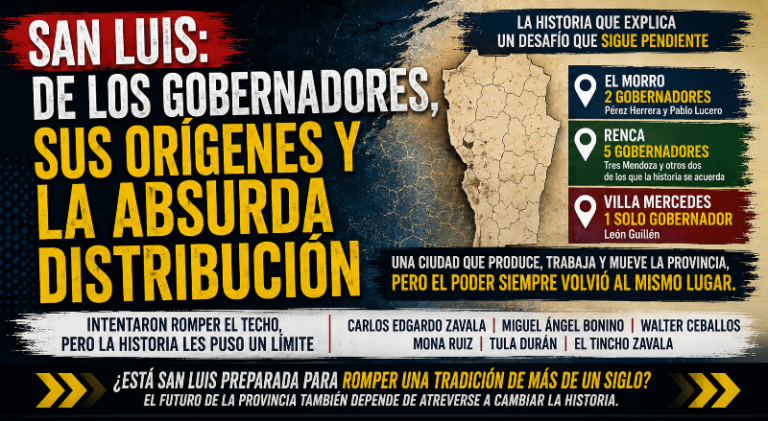SAN LUIS: LA PROVINCIA QUE NUNCA TERMINÓ DE MIRAR HACIA VILLA MERCEDES