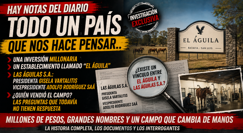 HAY NOTAS DEL DIARIO TODO UN PAÍS QUE NOS HACEN PENSAR…