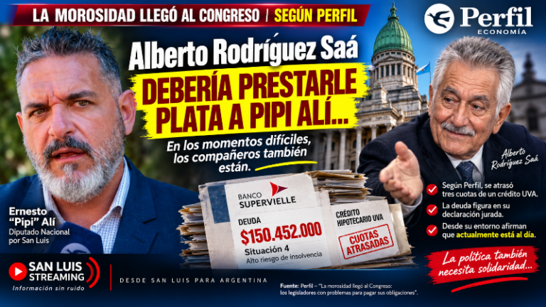 ALBERTO RODRÍGUEZ SAÁ DEBERÍA PRESTARLE PLATA A PIPI ALÍ…