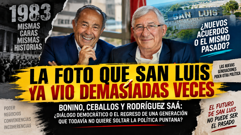 LA FOTO QUE SAN LUIS YA VIO DEMASIADAS VECES, 40 años y siguen los versos.