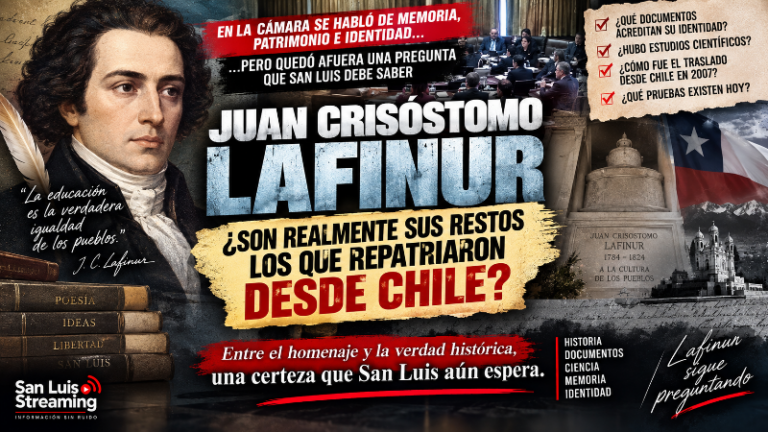 LAFINUR, LA PREGUNTA QUE LA LEGISLATURA DEJÓ AFUERA: ¿SON REALMENTE SUS RESTOS LOS QUE VOLVIERON DE CHILE?