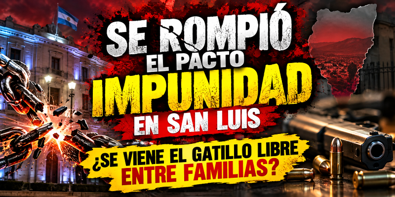 SE ROMPE EL PACTO DE IMPUNIDAD EN SAN LUIS MIENTRAS AVANZAN LAS CAUSAS EN LA JUSTICIA