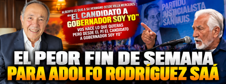 EL PEOR FIN DE SEMANA PARA ADOLFO RODRÍGUEZ SAÁ: ALBERTO LE MARCÓ LA CANCHA DESDE VILLA MERCEDES