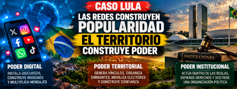 LAS REDES CONSTRUYEN POPULARIDAD, PERO EL TERRITORIO CONSTRUYE PODER