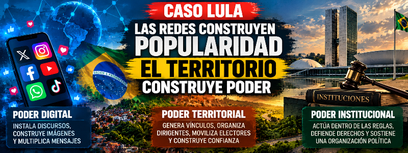 LAS REDES CONSTRUYEN POPULARIDAD, PERO EL TERRITORIO CONSTRUYE PODER