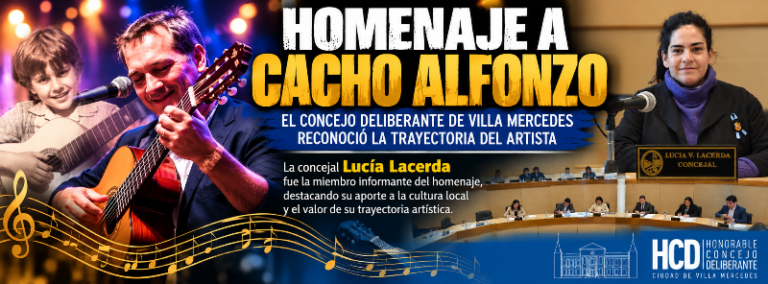 CACHO ALFONZO: UN MERECIDO HOMENAJE A UN ARTISTA DE VILLA MERCEDES