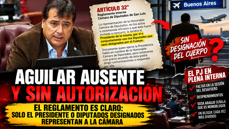 AGUILAR QUISO JUSTIFICAR SU AUSENCIA EN EL DESAFUERO DE BELTRÁN Y LEYES LE PUSO EL REGLAMENTO SOBRE LA MESA
